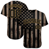 Maxcorners Custom Camo Royal Red-White 3D Salute To Service American Flag Premium Baseball Jersey LM0210