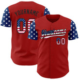 Maxcorners Custom Camo Vintage USA Flag-City Cream 3D American Flag Military Army Premium Salute To Service Baseball Jersey LM0210