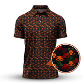 Maxcorners Funny Pattern Golf Shirt, Halloween Golf Shirt With Pumpkin, Crazy Golf Shirt For Golfer