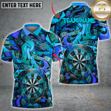 Maxcorners Darts Graffiti Squad Multicolor Option Customized Name, Team Name 3D Polo Shirt