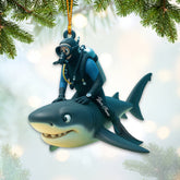 Maxcorners Diving Home Decor, Christmas Ornament, Personalized Ornaments 2D Flat LM2111