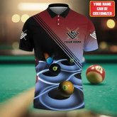 Maxcorners Billiard Personalized Name 3D Unisex Shirt