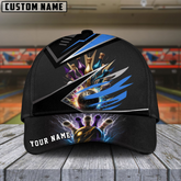 Maxcorners Bowling Premium Multicolor Personalized Name 3D Cap