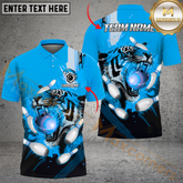 Maxcorners Ball And Pins Tiger Bowl Bowling Jersey Multicolor Options Personalized Name, Team Name 3D Shirt
