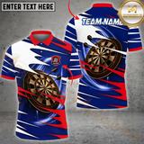 Maxcorners Darts Ribbon Color Multicolor Options Personalized Name, Team Name 3D Shirt