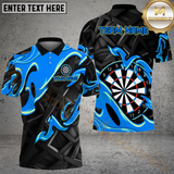 Maxcorners Darts Animated Fire Multicolor Options Personalized Name, Team Name 3D Shirt