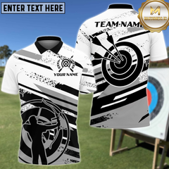 Maxcorners Archery Man Graffiti Personalized Name 3D Shirt
