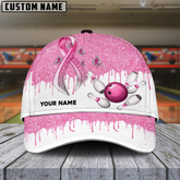 Maxcorners Bowling Awereness Edition Multicolor Personalized Name 3D Cap