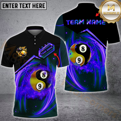 Maxcorners Billiard Cosmic Yin And Yang Ball89 Battle Multicolor Customized Name, Team Name 3D Shirt