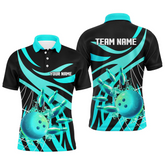 Maxcorners Spiderweb Bowling Ball And Pins Team league Multicolor Option Customized Name 3D Shirt