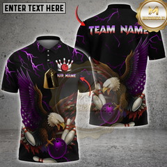 Maxcorners Eagle Thunderstrike Bowling Jersey Multicolor Customized Name, Team Name 3D Shirts