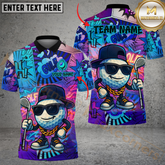 Maxcorners Golf Fire Funny Graffiti Pattern Multicolor Customized Name, Team Name 3D Shirts