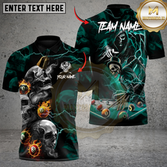Maxcorners Billiards 8ball Deadman’s Runout Multicolor Customized Name, Team Name 3D Shirts