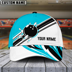 Maxcorners Bowling Dancing Strike Multicolor Personalized Name 3D Cap