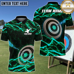 Maxcorners Dark Thunderbolt Archery Personalized Name 3D Shirt