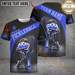 Maxcorners Pickleball Swag Ball Custom Name & Team 3D Shirt (4 Colors)
