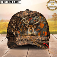 Maxcorners Personalized Wild Buck Camo Hunting 3D Cap, Perfect Gift for Hunter
