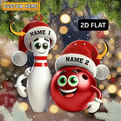 Maxcorners Personalized Bowling Ornament, Custom Name Acrylic Bowling Christmas Decoration, Gift for Bowlers, Funny Bowling Lover Holiday Ornament 2025
LM1111