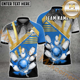 Maxcorners Striking Bowling Jersey Multicolor Options Personalized Name, Team Name 3D Shirt
