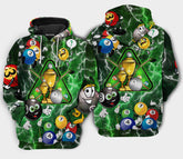 Maxcorners Billiard Lover 3D All Over Printed Clothes