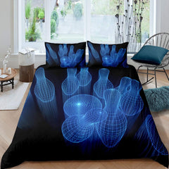 Maxcorners Virtual Bowling Ball And Pins 3D Bedding Set