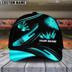 Maxcorners Bowling Ultimate Golden Multicolor Personalized Name 3D Cap