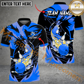 Maxcorners Ball And Pins Fire Phoenix Bowling Jersey Multicolor Options Personalized Name, Team Name 3D Shirt