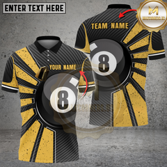 Maxcorners Billiards Classic 8-Ball Multicolor Customized Name, Team Name 3D Shirt