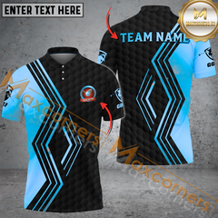 Maxcorners Golf Line Breaker Multicolor Option Customized Name, Team Name 3D Polo Shirt