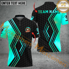 Maxcorners Golf Line Breaker Multicolor Option Customized Name, Team Name 3D Polo Shirt