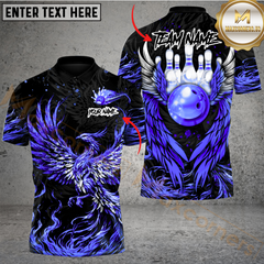 Maxcorners Bowling Phoenix Fire Multicolor Customized Name, Team Name 3D Shirts