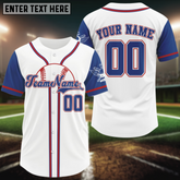 Maxcorners Custom Red And Blue Baseball Jersey For Men Personalized Youth Baseball Shirt For Gifts LM1809