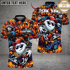 Maxcorners Hip Hop Golf Ball Shirt, Customized Name & Team Name 3D Shirts (4 Colors)