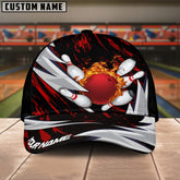 Maxcorners Bowling Thunders Multicolor Personalized Name 3D Cap