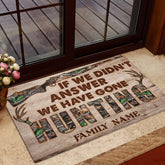 Maxcorners Personalized Hunting Rubber Doormat, Hunting If We Didn't Andswer Hunting Welcome Doormat, Custom Name Indoor Outdoor Door Mat, Home Decor
LM1611