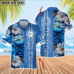 Maxcorners Bowling Tropical Strike Multicolor Customized Name, Team Name 3D Hawaiian Shirt