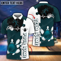 Maxcorners Way Of Strike Bowling And Pins Multicolor Option Customized Name 3D Shirt