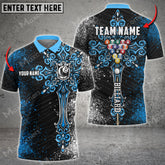 Maxcorners Billiards Ball 8 Cross Personalized Name, Team Name Unisex Shirt ( Multicolor Options )