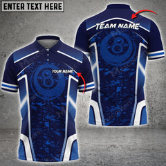 Maxcorners Billiards Point Ball 8 Personalized Name, Team Name Unisex Shirt ( Multicolor Options )