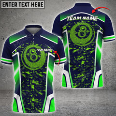 Maxcorners Billiards Point Ball 8 Personalized Name, Team Name Unisex Shirt ( Multicolor Options )