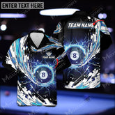 Maxcorners Billiards Breath Of Water Multicolor Options Personalized Name Hawaiian Shirt ( 4 Colors )