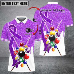 Maxcorners Billiard Awareness Edition Multicolor Option Customized Name 3D Shirt