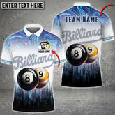 Maxcorners Billiards Ball 8,9 Event Horizon Multicolor Options Personalized Name 3D Shirt (6 Colors)