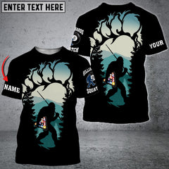 Maxcorners Billiards Bigfoot Squatch Lovers Personalized Unisex Shirt