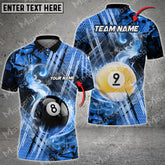 Maxcorners Billiards Colorful Twinkle Premium Personalized Name, Team Name Unisex Shirt ( 6 Colors )