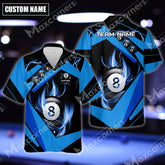 Maxcorners Billiards Multicolor Options Lightning Personalized Name Hawaiian Shirt ( 6 Colors )