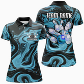 Maxcorners Ladies Bowling Jerseys Multicolor Option Customized Name 3D Shirt For Women