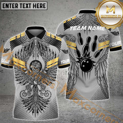 Maxcorners Eagle Bowling Jersey Multicolor Options Personalized Name, Team Name 3D Shirt