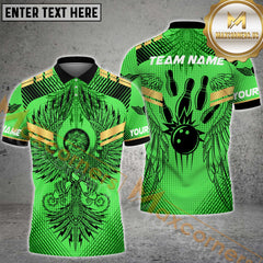 Maxcorners Eagle Bowling Jersey Multicolor Options Personalized Name, Team Name 3D Shirt