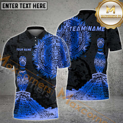 Maxcorners Aztec Bowling Jersey Multicolor Options Personalized Name, Team Name 3D Shirt